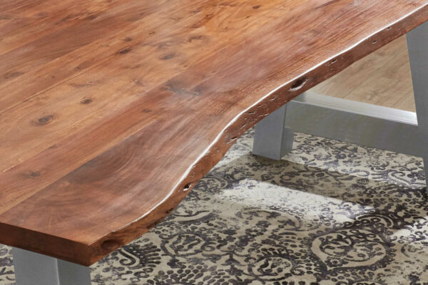 SAM NEU Esszimmer Baumkante Tische Adelaide Nussbaum silber 300 Adelaide Nussbaum 300 silber 04