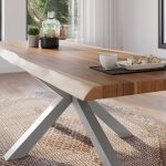SAM_NEU-Esszimmer-Baumkante-Tische-Atlas-Natur-Spider-Gestell-silber-280-BKT_Atlas_natur_silber_04