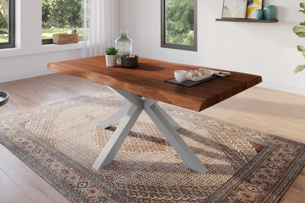 SAM_NEU-Esszimmer-Baumkante-Tische-Atlas-Nuss-Spider-Silber-180-BKT_Atlas_nussbaum_silber_01