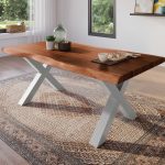SAM_NEU-Esszimmer-Baumkante-Tische-Atlas-Nuss-X-Gestell-silber-160×85-BKT_Atlas_X_Gestell_silber_01