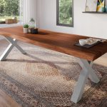 SAM_NEU-Esszimmer-Baumkante-Tische-Atlas-Nuss-X-Gestell-silber-300×100-BKT_Atlas_X_Gestell_silber_01