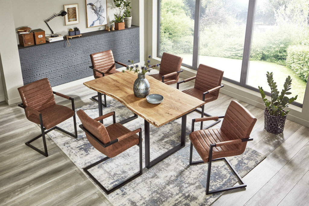 SAM_NEU-Esszimmer-Baumkante-Tische-Billy-Natur-schwarz-130-Esstisch_Billy_natur_schwarz_04