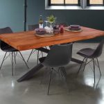 SAM_NEU-Esszimmer-Baumkante-Tische-Cali-Ansteckplatte-Spider-Gestell-nuss-schwarz-220-BKT_Cali_nussbaum_04