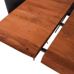 SAM_NEU-Esszimmer-Baumkante-Tische-Cali-Ansteckplatte-Spider-Gestell-nuss-schwarz-220-BKT_Cali_nussbaum_06
