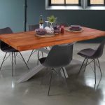 SAM_NEU-Esszimmer-Baumkante-Tische-Cali-Ansteckplatte-Spider-Gestell-nuss-silber-220-BKT_Cali_nussbaum_04
