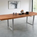 SAM_NEU-Esszimmer-Baumkante-Tische-Cali-Ansteckplatte-U-Gestell-Natur-silber-200-BKT_Cali_natur_01