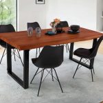 SAM_NEU-Esszimmer-Baumkante-Tische-Cali-Ansteckplatte-U-Gestell-Nuss-schwarz-220-BKT_Cali_nussbaum_04