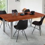 SAM_NEU-Esszimmer-Baumkante-Tische-Cali-Ansteckplatte-U-Gestell-Nuss-silber-160-BKT_Cali_nussbaum_04