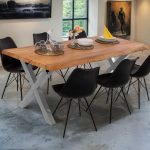 SAM_NEU-Esszimmer-Baumkante-Tische-Cali-Ansteckplatte-X-Gestell-natur-silber-160-BKT_Cali_natur_04