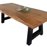 SAM_NEU-Esszimmer-Baumkante-Tische-Cali_aufgedoppelt-A_Gestell-nuss-schwarz-260-BKT_Cali_nuss_schwarz_260_01
