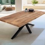 SAM_NEU-Esszimmer-Baumkante-Tische-Cali_aufgedoppelt-Spider_Gestell-mango-schwarz-200-BKT_Cali_mango_rough_01