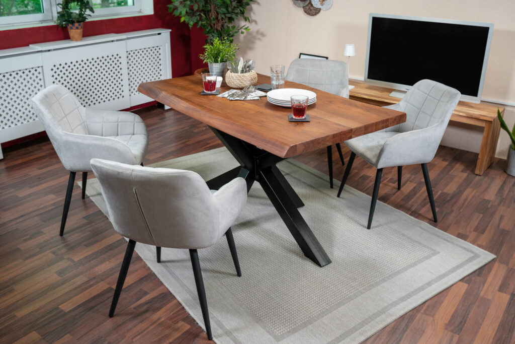 SAM_NEU-Esszimmer-Baumkante-Tische-Cali_aufgedoppelt-Spider_Gestell-nuss-schwarz-120-Cali_nussbaum_120_07