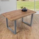 SAM_NEU-Esszimmer-Baumkante-Tische-Cali_aufgedoppelt-U_Gestell-mango-silber-160-BKT_Cali_mango_rough_01