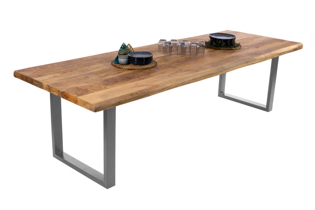 SAM_NEU-Esszimmer-Baumkante-Tische-Cali_aufgedoppelt-U_Gestell-mango-silber-240-BKT_Cali_mango_rough_02