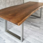 SAM_NEU-Esszimmer-Baumkante-Tische-Cali_aufgedoppelt-U_Gestell-nuss-silber-300-BKT_Cali_nuss_silber_300_02