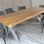 SAM_NEU-Esszimmer-Baumkante-Tische-Cali_aufgedoppelt-X_Gestell-natur-silber-260-BKT_Cali_natur_silber_260_04