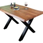 SAM_NEU-Esszimmer-Baumkante-Tische-Cali_aufgedoppelt-X_Gestell-nuss-schwarz-200-Cali_nussbaum_200_x_01