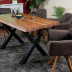 SAM_NEU-Esszimmer-Baumkante-Tische-Cali_aufgedoppelt-X_Gestell-nuss-schwarz-300-Cali_nussbaum_300_x_02