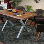 SAM_NEU-Esszimmer-Baumkante-Tische-Cali_aufgedoppelt-X_Gestell-nuss-silber-200-Cali_nussbaum_200_x_02