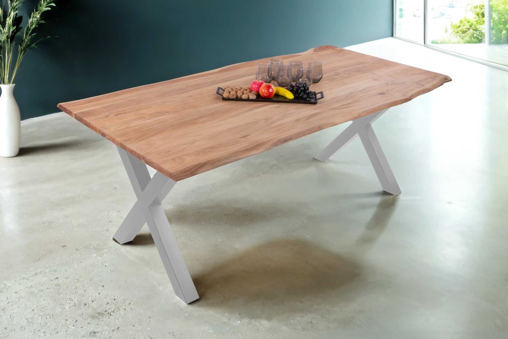 SAM_NEU-Esszimmer-Baumkante-Tische-Derek-X-Gestell-Silber-180-BKT_Derek_eiche_silber_01