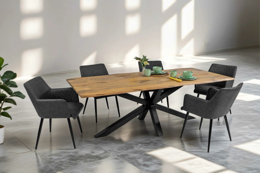 SAM_NEU-Esszimmer-Baumkante-Tische-Dora-Spider-Gestell-Vintage-schwarz-200-BKT_Dora_vintage_200_06