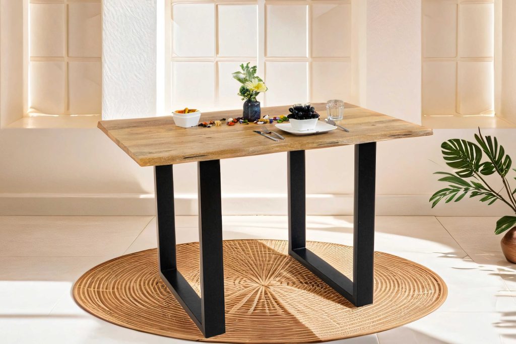 SAM_NEU-Esszimmer-Baumkante-Tische-Dora-U-Gestell-Vintage-schwarz-160-BKT_Dora_vintage_160_01