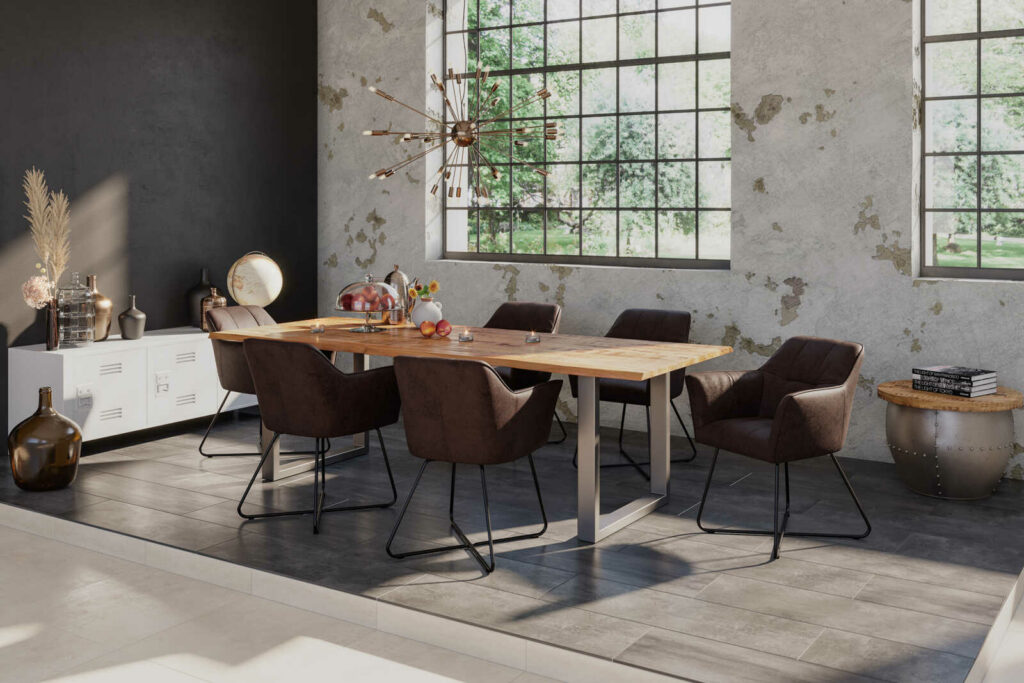 SAM_NEU-Esszimmer-Baumkante-Tische-Dora-U-Gestell-silber-200-Dora_silber_200_05
