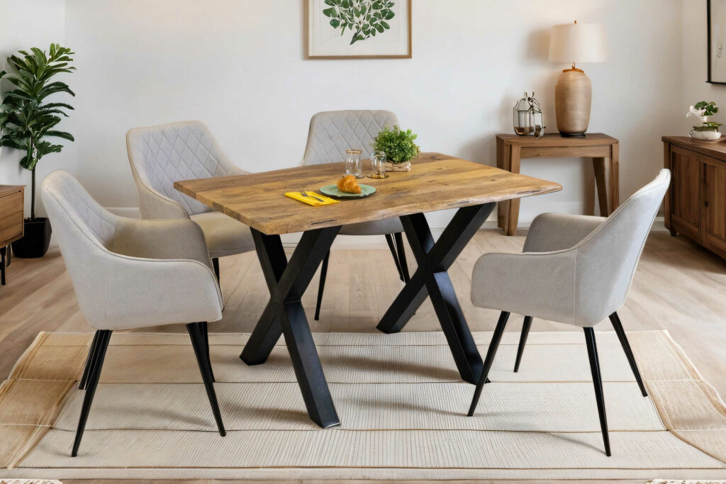 SAM_NEU-Esszimmer-Baumkante-Tische-Dora-X-Gestell-schwarz-Vintage-120-BKT_Dora_vintage_120_06