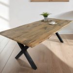 SAM_NEU-Esszimmer-Baumkante-Tische-Dora-X-Gestell-schwarz-Vintage-220-BKT_Dora_vintage_220_01
