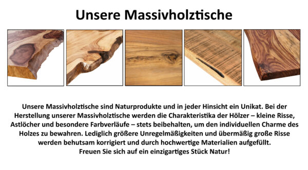 SAM NEU Esszimmer Baumkante Tische Frederik kein Vintage natur 140 bk Frederik Natur schwarz 09 scaled