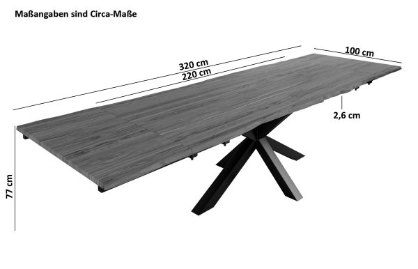 SAM NEU Esszimmer Baumkante Tische Jannik stone 220 BKT Jannik stone 03 scaled