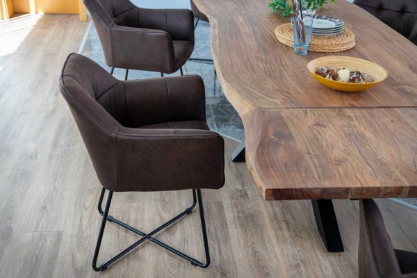 SAM NEU Esszimmer Baumkante Tische Jannik stone 220 BKT Jannik stone 05