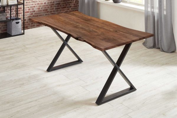 SAM NEU Esszimmer Baumkante Tische Kasimir nussbaum schwarz 260 Kasimir nussbaumfarben schwarz 01