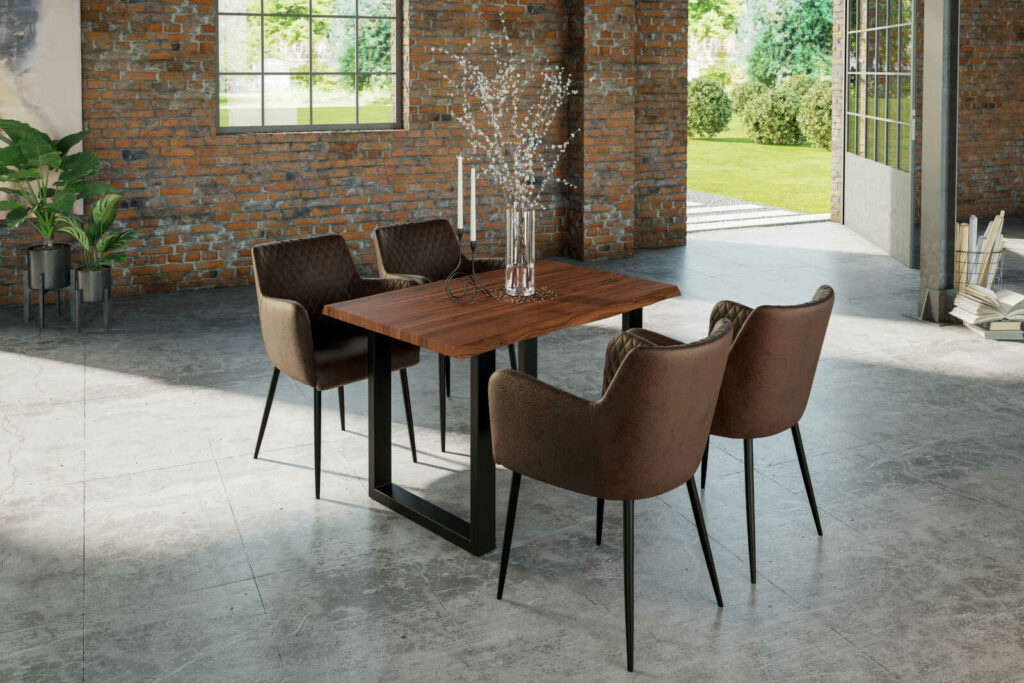SAM_NEU-Esszimmer-Baumkante-Tische-Lauren-nougat-schwarz-140-Lauren_140_schwarz_05