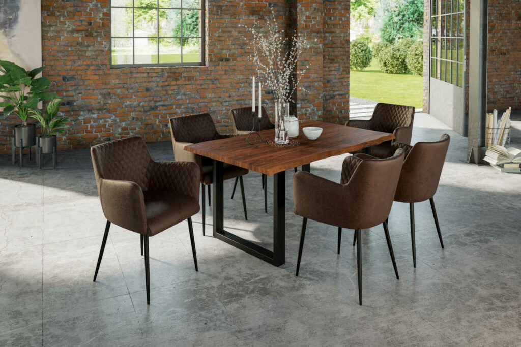 SAM_NEU-Esszimmer-Baumkante-Tische-Lauren-nougat-schwarz-180-Lauren_180_schwarz_05