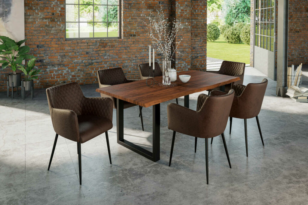 SAM_NEU-Esszimmer-Baumkante-Tische-Lauren-nougat-schwarz-220-Lauren_220_schwarz_05