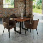 SAM_NEU-Esszimmer-Baumkante-Tische-Lauren-nougat-schwarz-80-Lauren_80_schwarz_05