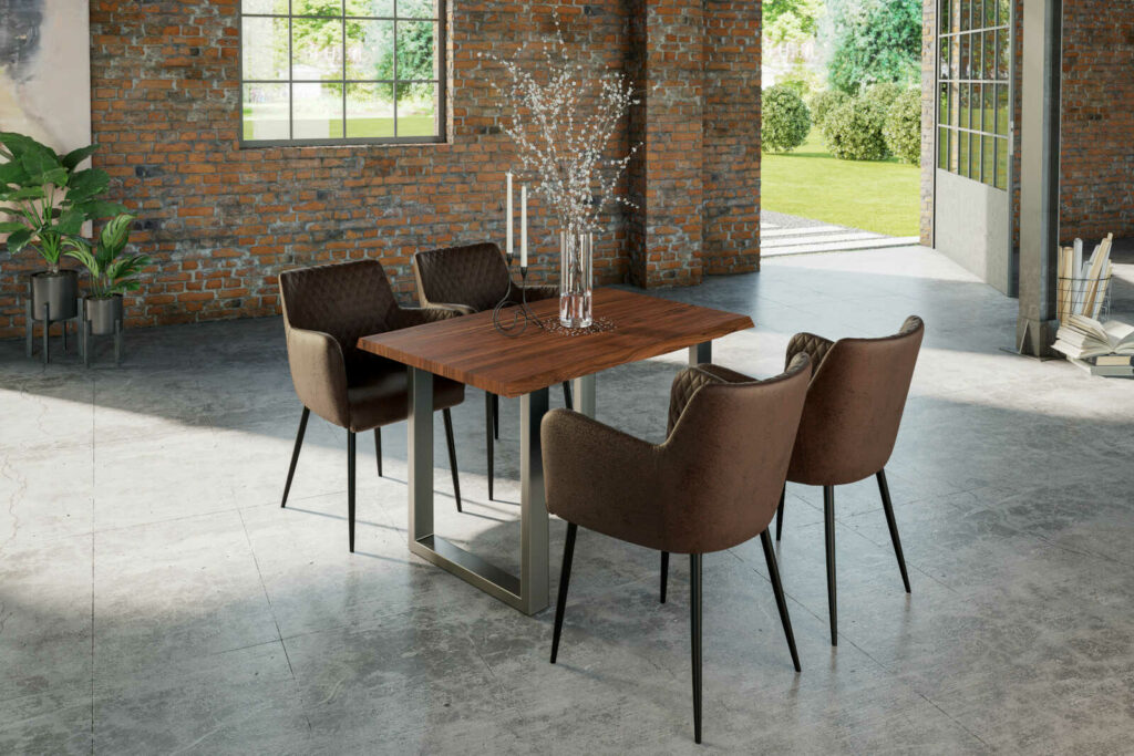 SAM_NEU-Esszimmer-Baumkante-Tische-Lauren-nougat-silber-120-Lauren_120_silber_05