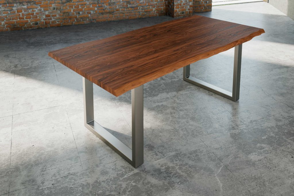SAM_NEU-Esszimmer-Baumkante-Tische-Lauren-nougat-silber-200-Lauren_200_silber_01