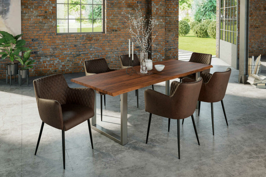 SAM_NEU-Esszimmer-Baumkante-Tische-Lauren-nougat-silber-240-Lauren_240_silber_05