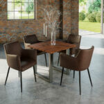 SAM_NEU-Esszimmer-Baumkante-Tische-Lauren-nougat-silber-90-Lauren_90_silber_05