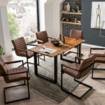 SAM_NEU-Esszimmer-Baumkante-Tische-Laurina-nougat-schwarz-160-Laurina_nougatfarben_schwarz_ml_07