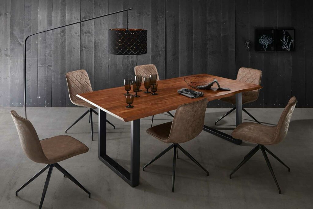SAM_NEU-Esszimmer-Baumkante-Tische-Laurina-nougat-schwarz-200-Laurina_200_nougat_schwarz_06