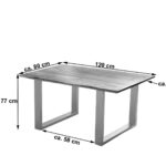 SAM_NEU-Esszimmer-Baumkante-Tische-Laurina-nougat-silber-120-Laurina_nougatfarben_silber_ml_02