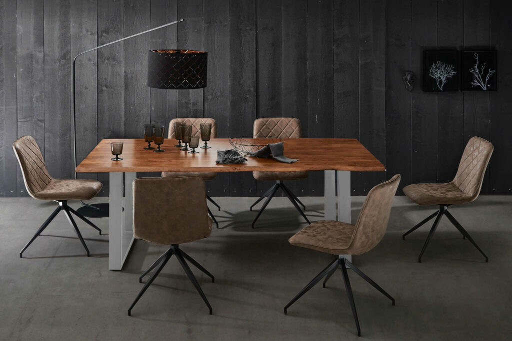 SAM_NEU-Esszimmer-Baumkante-Tische-Laurina-nougat-silber-160-Laurina_160_nougat_silber_07