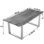 SAM_NEU-Esszimmer-Baumkante-Tische-Laurina-nougat-silber-160-Laurina_nougatfarben_silber_ml_02