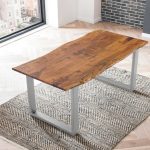 SAM_NEU-Esszimmer-Baumkante-Tische-Laurina-nougat-silber-180-Laurina_nougatfarben_silber_ml_01