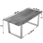 SAM_NEU-Esszimmer-Baumkante-Tische-Laurina-nougat-silber-180-Laurina_nougatfarben_silber_ml_02