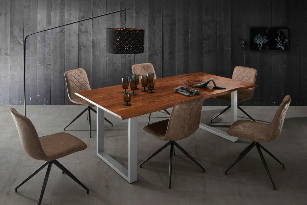 SAM_NEU-Esszimmer-Baumkante-Tische-Laurina-nougat-silber-220-Laurina_220_nougat_silber_06