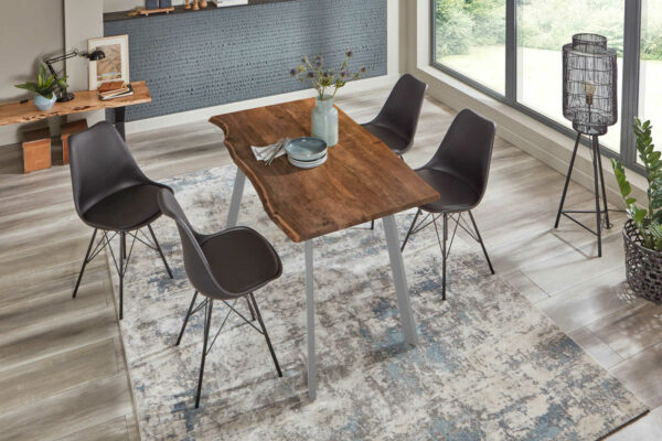 SAM NEU Esszimmer Baumkante Tische Laxmi nuss silber 140